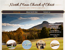 Tablet Screenshot of northmainchurch.com